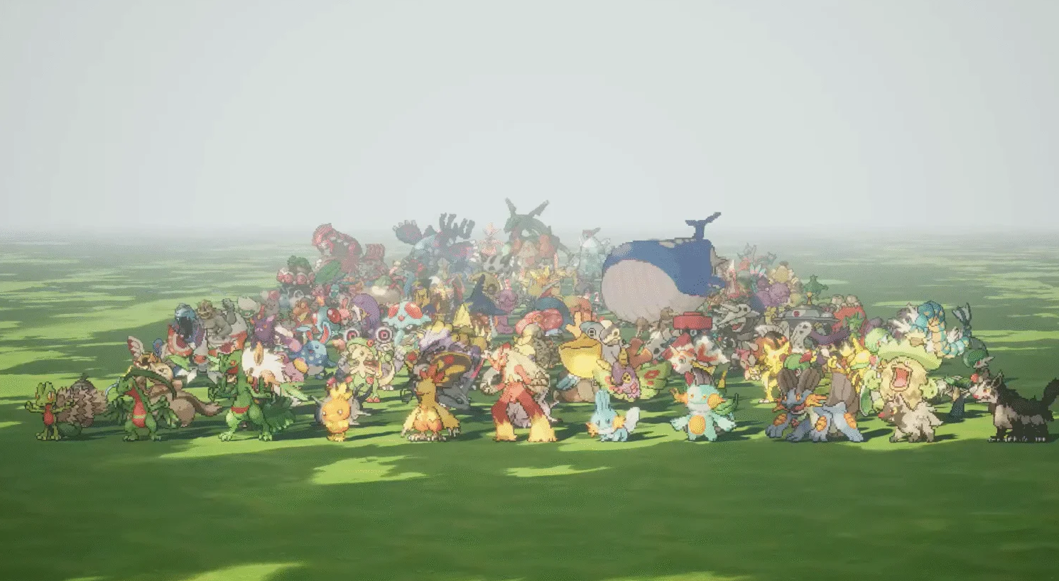 Over 200 Pokemon available to catch and train in Gamma Emerald