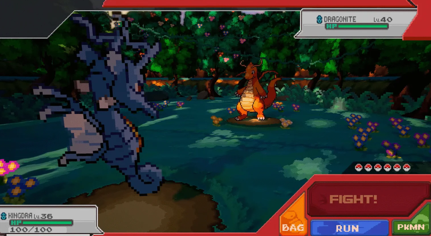 Custom hand-drawn Pokemon animations featured in Gamma Emerald